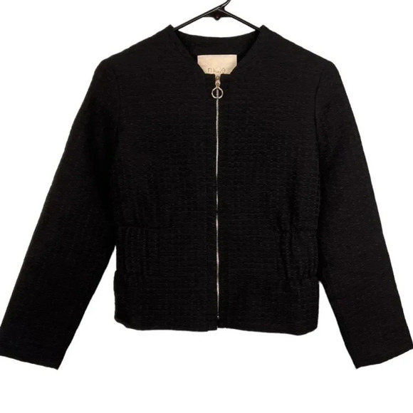 Maje Black Bomber Jacket - Picture 1 of 16